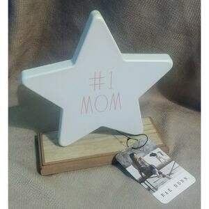 RAE DUNN "#1 MOM." - HOME DECOR METAL & WOOD SIGN/PLAQUE - MOTHER'S DAY-NEW!!!⭐